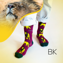 Save the Lions Bamboo Socks | UK Adult 4-7