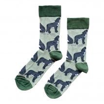 Save the Wolves Bamboo Socks | UK Adult 4-7