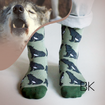 Save the Wolves Bamboo Socks | UK Adult 4-7