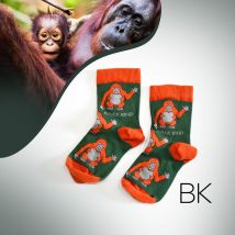 Save the Orangutans Bamboo Socks for Kids | Age 6-8yrs | UK Size Kids 9-12