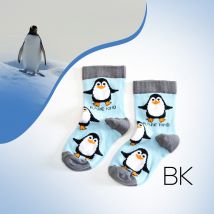 Save the Penguins Bamboo Socks for Kids | Age 3-5yrs | UK Size Kids 6-9