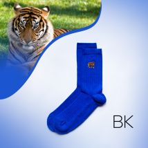 Save the Tigers Ribbed Bamboo Socks | UK Adult 4-7