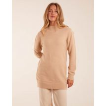 High Neck Long Jumper - S/M / Camel