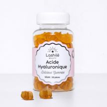 Gummies Acide Hyaluronique - Mono-ingrédient - 1 cure de 1 mois - Gummies - Compléments alimentaires vegan fabriqué en France - Lashilé Beauty