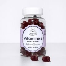 Gummies Vitamine E - Mono-ingrédient - 1 cure de 1 mois - Gummies - Compléments alimentaires vegan fabriqué en France - Lashilé Beauty