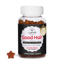 Good Hair Men - Anti-chute cheveux pour homme - 1 Cure de 1 mois - Gummies - Compléments alimentaires vegan fabriqués en France - Lashilé Beauty
