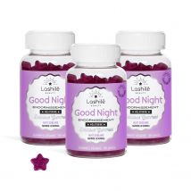 Good Night - Facilite l'endormissement - 1 Cure de 3 mois - Gummies - Compléments alimentaires vegan fabriqués en France - Lashilé Beauty