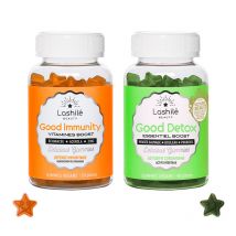 Pack Good Immunity + Good Detox - 1 cure de 1 mois - Gummies - Compléments alimentaires fabriqués en France - Lashilé Beauty