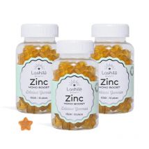 Gummies Zinc - Mono-ingrédient - 1 cure de 3 mois - Gummies - Compléments alimentaires vegan fabriqué en France - Lashilé Beauty