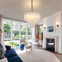 Lightsin Luxury Crystal Ceiling Light Champagne Gold Chandelier