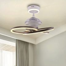 Lightsin Ceiling Fan with Light Quiet Copper Aluminum Fan Light with Remote Timer Control