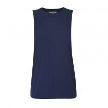 Womens Essential Rib Tennis Tank Top In Blue