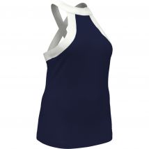 Womens Illusion Mesh Back Tennis T-Shirt In Blue
