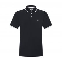 Organic Cotton Pique Polo Shirt In Black