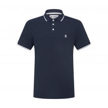 Organic Cotton Pique Polo Shirt In Blue