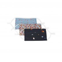 3 Pack Reusable Fabric Face Masks In Assorted Designs