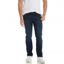 Vintage Wash Slim Fit Stretch Denim Trousers In Blue