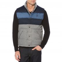 Colour Block Gilet In Grey