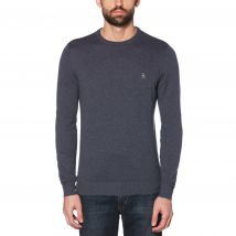 Supima Cotton Crew Neck Jumper In Blue
