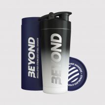 Black & White Beyond Stainless Steel Protein Shaker