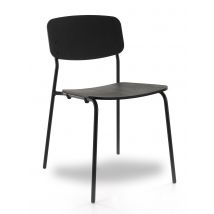 Workliving Bianca Eetkamerstoel - Houten Design Zwart Eiken