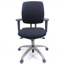 Refurbished Bureaustoel Drabert Entrada NPR 1813 Zwart Nieuwe stof