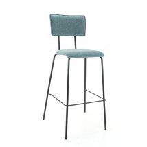 Workliving Barkruk Hoog Bo Society - Boucle Petrol
