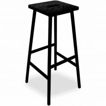 Workliving Barkruk Massief Zwart Eiken Bike