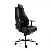Workliving Delta-3 Mirage en Leer - Ergonomische 24-uurs Bureaustoel