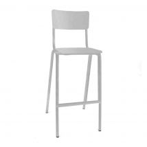 Workliving School Barkruk - Houten Design Wit - 76 CM