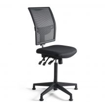 Workliving Werkstoel K Mesh Hoog - Nylon onderstel - Glijdoppen - (N)EN 1335 - Baliestoel - Kassastoel