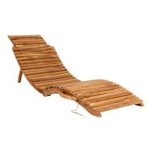 House Nordic Arrieta - Tuinstoel - Lounge - Zonnebed - Sunlounger - Teak Hout - Tuin