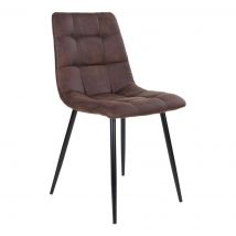 House Nordic Middelfart Eetkamerstoel Lichtbruin - Set van 2
