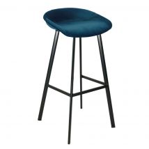 Kick Barkruk Finn Hoog - Velvet donkerblauw