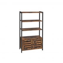 Mazazu- Boekenkast - Rustiek bruin 121,5x70x30 cm
