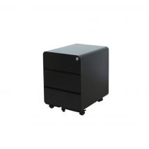 Schaffenburg Claudius Basic Rond Ladeblok - Zwart - 3 laden - 40 x 50 x 53,5 cm (bxdxh) met ronde hoeken.