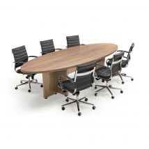 Vergadertafel Manager-It Eclipse Ovaal Robson Eiken 320x120cm