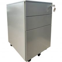 Verrijdbaar Ladeblok Tower - 3 Laden - Wielen - ALU