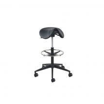 Zadelkruk Matera Large Zwart Splitleder 650-905mm gasveer wielen