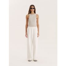 White 4th Wide Leg Branded Joggers- Fergie
