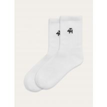 White Multipack 4th Branded Socks