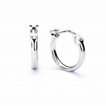 Eudora - Timeless Silver Hoop - Earrings