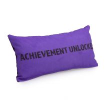 Gaming Cushion - Achievement Unlocked (Purple)