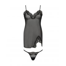 Bluebella Ensemble Trista Nuisette Courte et String Noir - Taille L