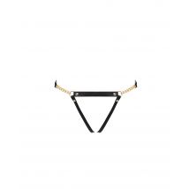 Bluebella String Ouvert Lotus Noir - Taille M/L