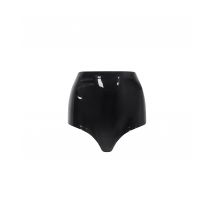 Bluebella Shorty Taille Haute en Latex Noir - Taille M