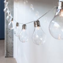 10 Warm White Edison Battery Festoon Lights