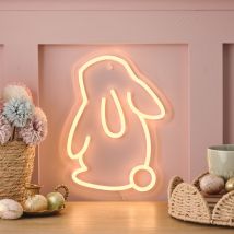 Neon Bunny Wall Light