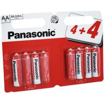 Panasonic AA Zinc Carbon Batteries - 8 PACK - PANAR6RB8