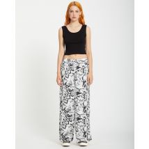 Volcom Pantalon Alix Elasticated Waist - BLACK WHITE